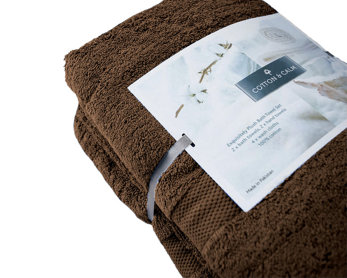 Plush Bath Towels Set